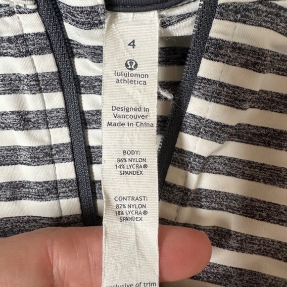 Lululemon Stripe Run Hills 1/2 Zip Pullover - Picture 3 of 5